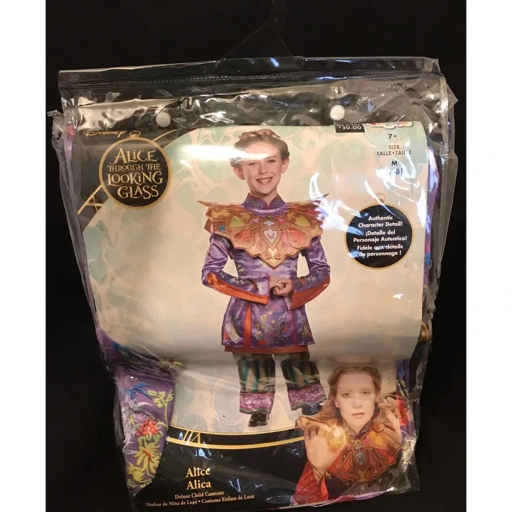 Disney Alice Through The Looking Glass In Wonderland Child Halloween Costume 7-8 - Picture 2 of 7